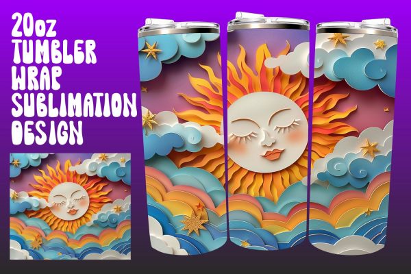 Serene Sunset Tumbler Sublimation Compilation Fashion