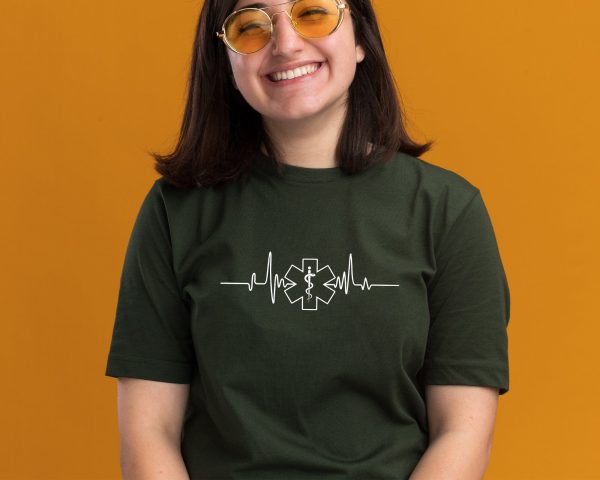 First Responder Heartbeat EKG Pulse Medical EMT Paramedic Svg, Emt Star of Life, EMS svg, Svg Files for Cricut Silhouette, Instant Download on Sale - Image 2