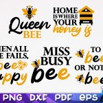Bees SVG Design | Bees Quotes SVG Design | Honey SVG v.1 Cheap - Image 3