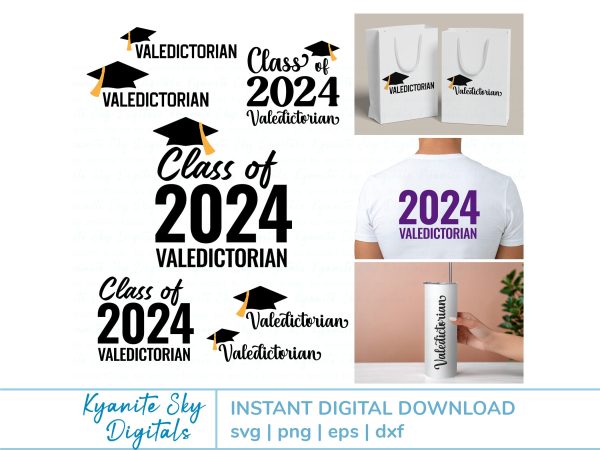 Valedictorian Graduation 2024 SVG bundle Online