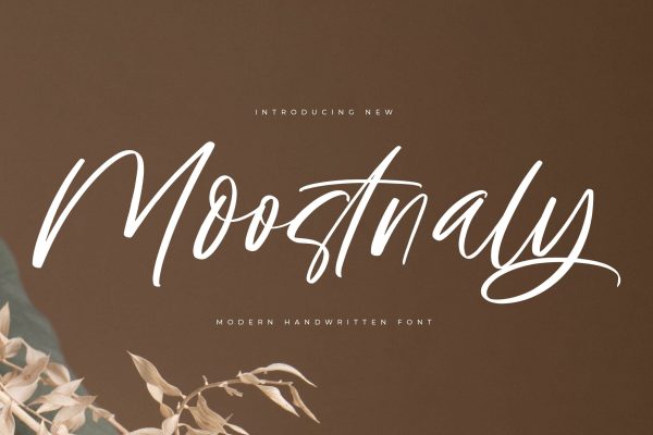 Moostnaly - Modern Handwritten Font on Sale