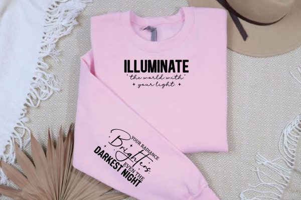 Illuminate the world with your light Sleeve Svg Design Fashion - Image 2