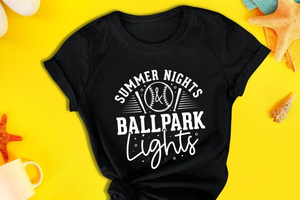 Summer Nights & Ballpark Lights SVG on Sale - Image 3