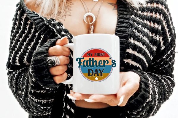 My First Fathers Day Png, Fathers Day Png, My 1st Fathers Day Onesie, First Time Dad Png, Dad Svg, Father Png, Dad Quote Png, Sublimation Online - Image 2