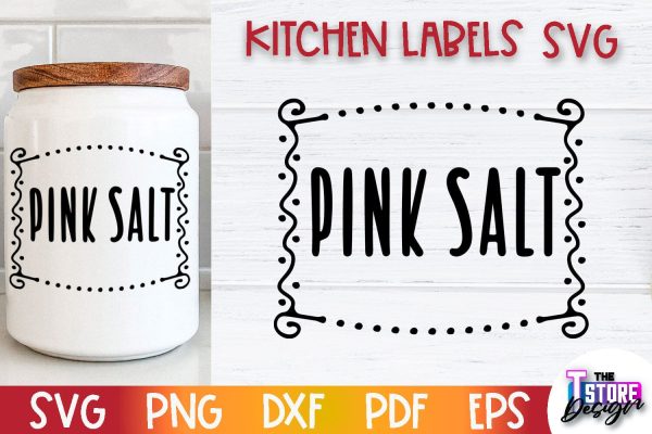Kitchen Labels SVG Design | Home Design SVG | Jar Labels v.3 Online now