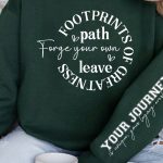 Forge your own path leave footprints of greatness Sleeve SVG Design Online Hot Sale - Image 3
