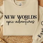 New Worlds Epic Adventures Sleeve SVG Design Online - Image 2