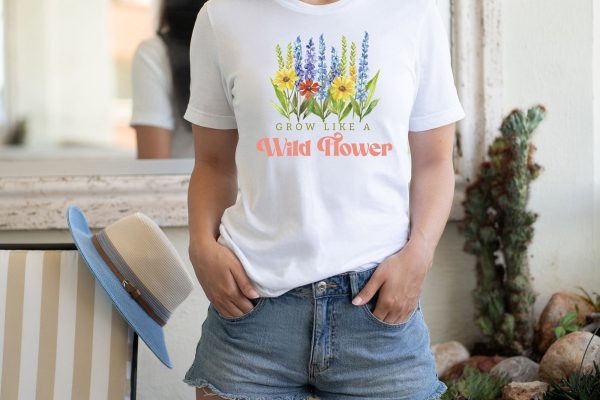 Grow Like a Wildflower, Flower Quote Sublimation Online Hot Sale - Image 4