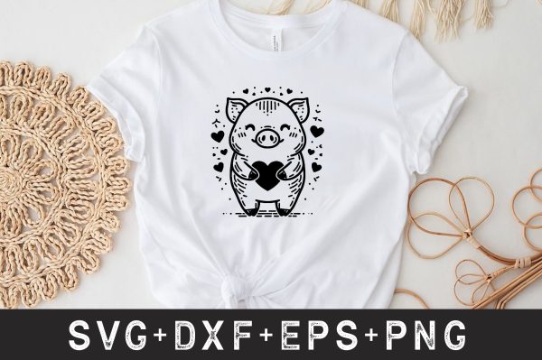 Pig with Bandana SVG Bundle Supply - Image 4