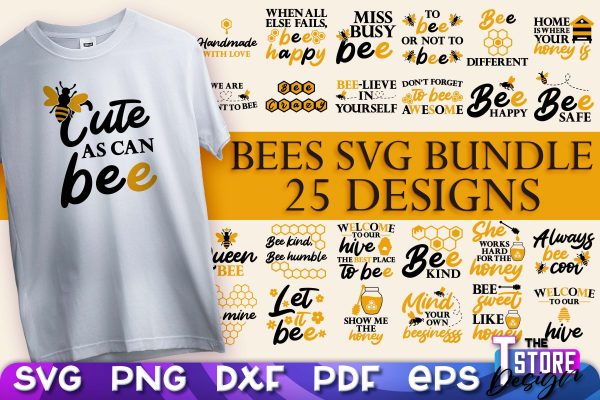 Bees SVG Design | Bees Quotes SVG Design | Honey SVG v.1 Cheap