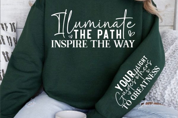 Illuminate the path, inspire the way Sleeve SVG Design For Cheap - Image 3