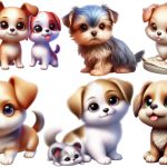 Cute and Funny Dog Breeds Clipart Bundle For Sale - Image 2