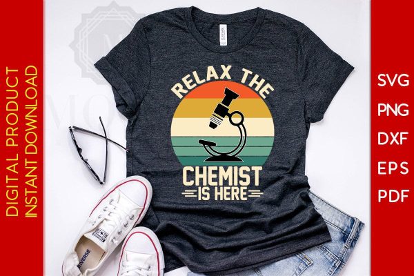 Relax The Chemist Is Here SVG PNG PDF Cut File Discount - Image 2