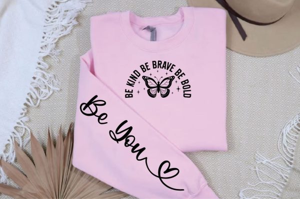 Be kind be brave be bold Sleeve SVG DesiGn For Sale - Image 3