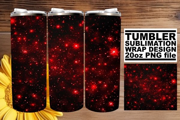 Whimsical Sparkly Red Glitter Sublimation for Tumblers For Discount