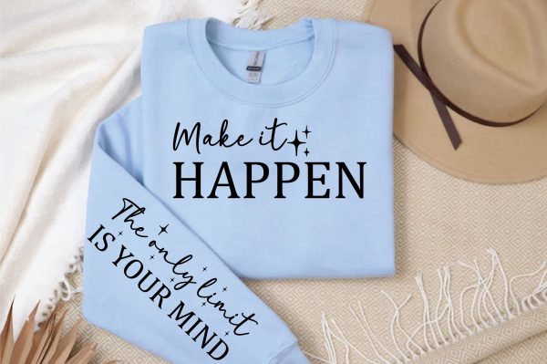Make it happen Sleeve Svg Design Hot on Sale - Image 3