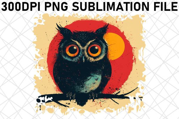 Charming Retro Wildlife Art: Sublime Sublimation Joy Supply