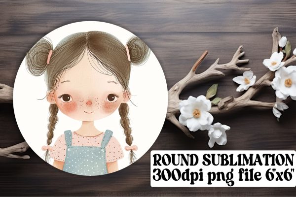 Boho Kids Circle Ornaments: Sublime Sublimation Art For Discount