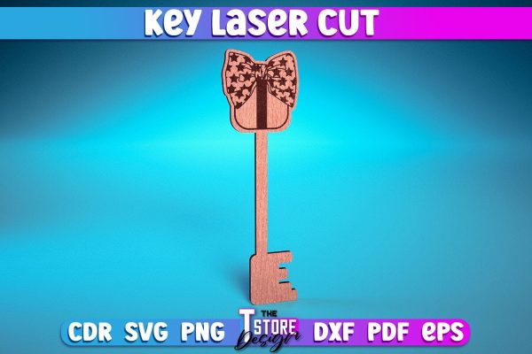 Key Laser Cut Design | Home Laser Cut Design | CNC Files Sale - Image 4