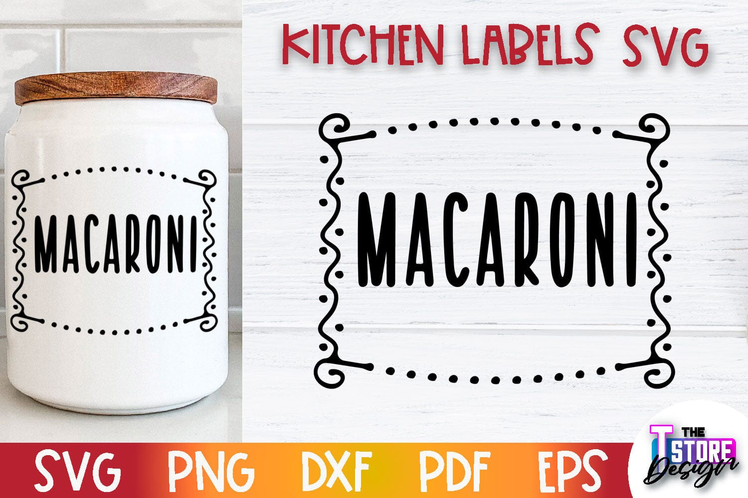 Kitchen Labels SVG Design | Home Design SVG | Jar Labels v.3 Discount