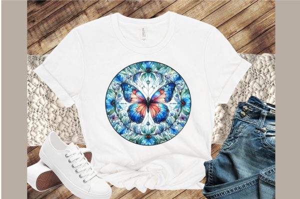 Butterfly Stained Glass Clipart Online - Image 4
