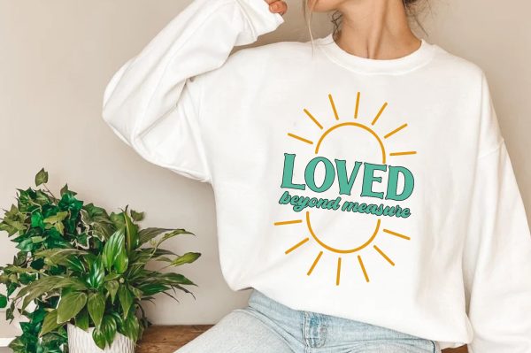 Loved Beyond Measure PNG, Christian Sublimation Design, Religious PNG Discount - Image 3