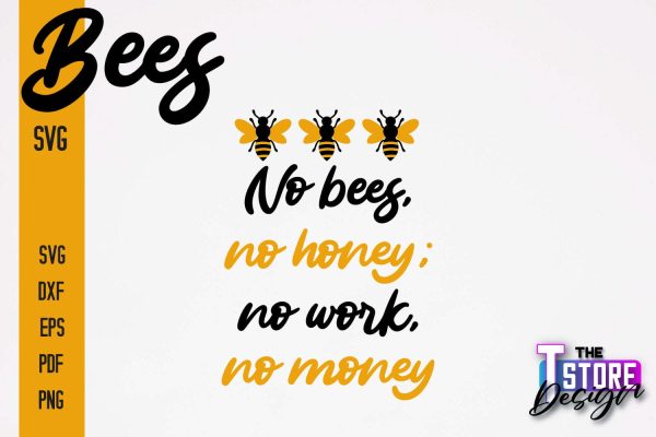 Bees SVG Design | Bees Quotes SVG Design | Honey SVG v.2 Discount