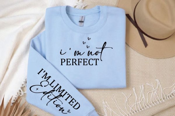 I m not perfect Sleeve SVG Design Online Sale - Image 2