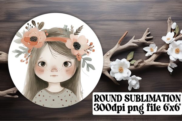 Boho Youth Circle Coasters: Sublime Sublimation Discount