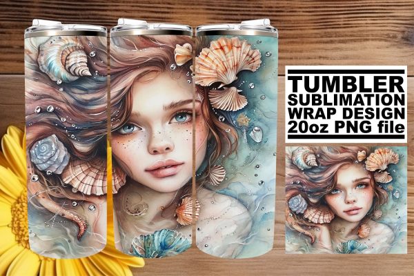 Magical Oceanic Siren Tumbler Art Bundle Online Hot Sale
