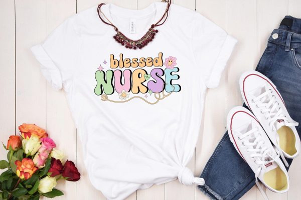 Retro Blessed Nurse Sublimation Design Online - Image 3