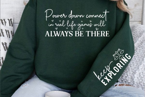 Power down connect in real life games Sleeve SVG Design Sale - Image 2