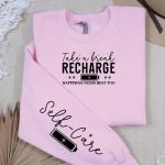 Take a break recharge happiness needs rest too Sleeve SVG Design Sale - Image 2