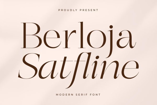 Berloja Satfline - Modern Serif Font Discount