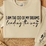 I am the CEO of my dreams leading the way Sleeve SVG Design Online now - Image 2