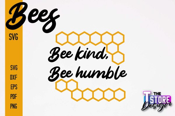 Bees SVG Design | Bees Quotes SVG Design | Honey SVG v.1 Online Sale