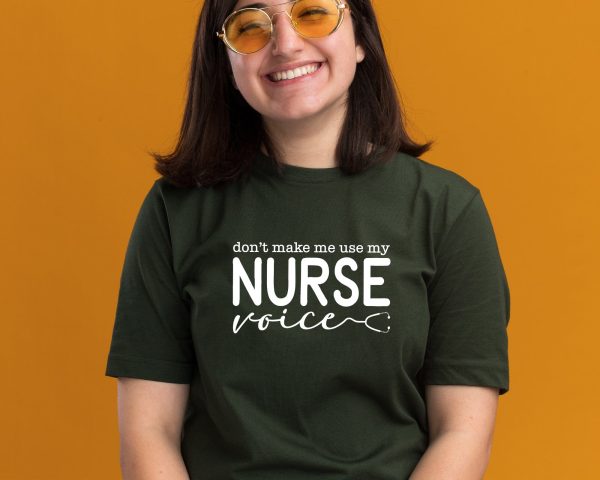 Don t Make Me Use My Nurse Voice Svg, Nurse Life Svg, Funny Nurse Svg, Nurse Christmas Svg, Nurse Valentine Svg, Svg Files for Cricut Hot on Sale - Image 2