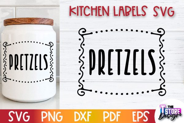 Kitchen Labels SVG Design | Home Design SVG | Jar Labels v.3 Discount