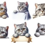 Peeking Cat Clipart Bundle Online Hot Sale - Image 2