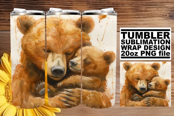 Watercolor Wildlife Mom Tumbler: Heartwarming Mother s Day Gift Online Hot Sale