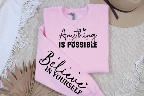 Positive Quotes  Sleeve Svg Design Cheap - Image 3