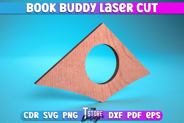 Book Buddy Laser Cut | Book Holder Laser Cut Design | CNC Files For Cheap - Image 4