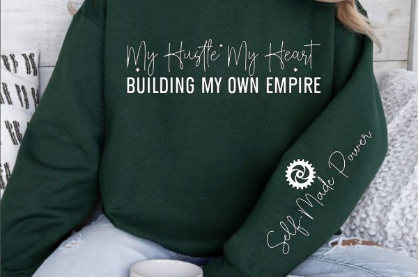 My hustle my heart building my own empire Sleeve SVG Design Sale - Image 3
