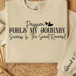 Passion fuels my journey success is the sweet reward Sleeve SVG Design Online - Image 2