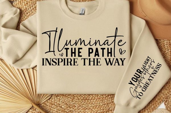Illuminate the path, inspire the way Sleeve SVG Design For Cheap - Image 2