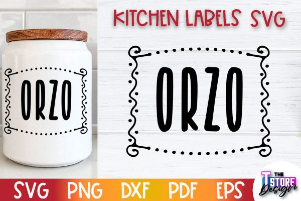 Kitchen Labels SVG Design | Home Design SVG | Jar Labels v.3 Cheap