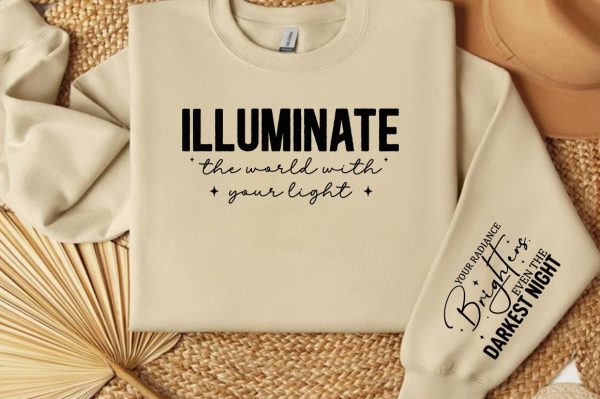 Illuminate the world with your light Sleeve Svg Design Fashion - Image 3