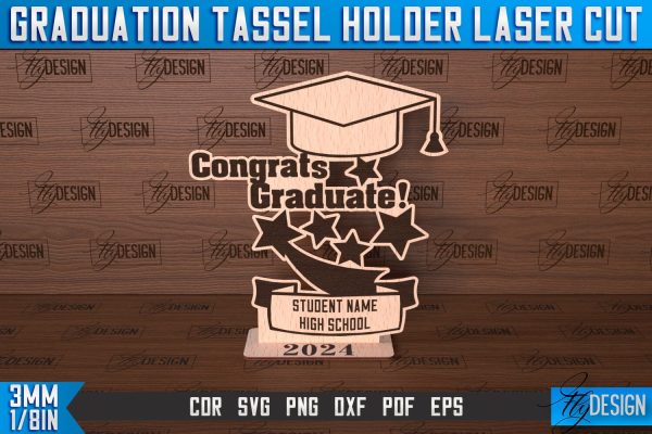 Graduation Tassel Holder Bundle | Graduation 2024 Award Laser Cut For Cheap - Image 4