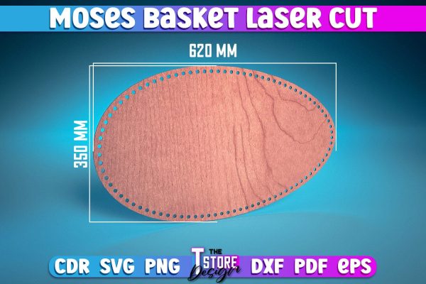 Moses Basket Laser Cut | Baby Design Laser Cut Design | CNC Files on Sale