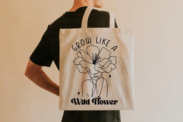 Grow Like a Wildflower, Flower Quote SVG Online now - Image 2